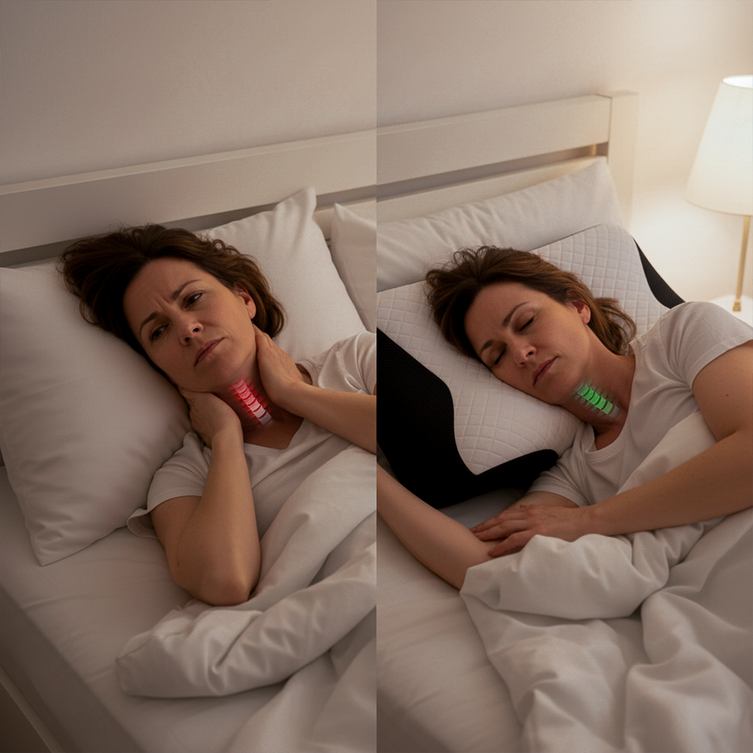 How our ergonomic pillow improves your posture and alignment